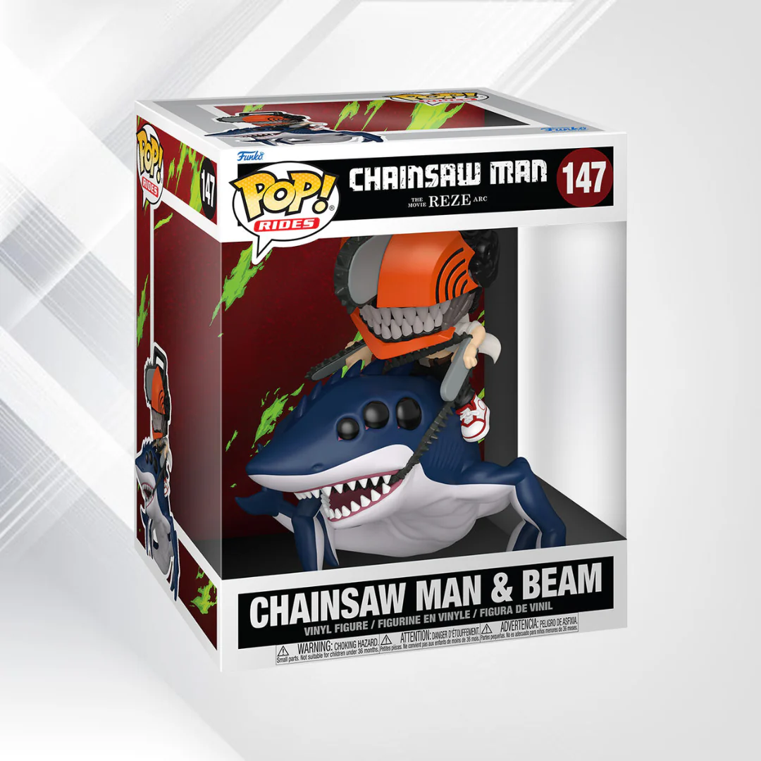 Chainsaw Man & Beam – Funko POP! Rides Deluxe #147 [PREORDER]